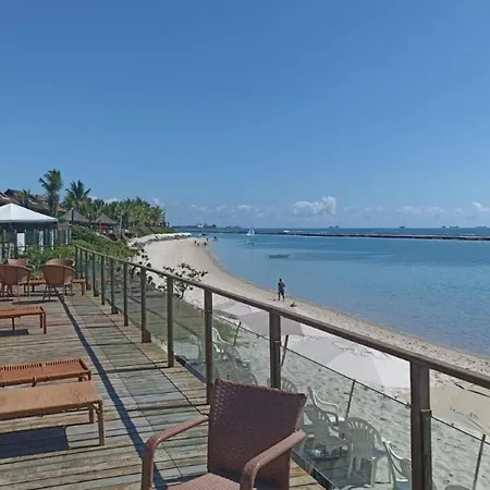 Flat equipado e com varanda no melhor trecho da praia de Muro Alto, beira-mar, piscina, restaurante, wi-fi, a 10 minutos de carro de Porto de Galinhas-3